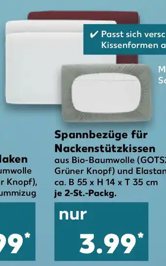 Kaufland Spannbezüge für Nackenstützkissen Angebot