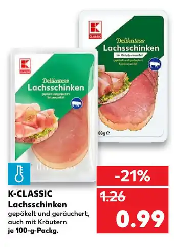 Kaufland K-Classic Lachsschinken 100g Angebot