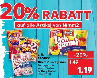 Kaufland Storck Nimm 2 lachgummi 376g Beutel Angebot