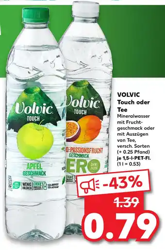 Kaufland Volvic Touch oder Tee 1,5 L Angebot