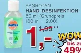 KODi Sagrotan Hand Desinfektion 50ml Angebot