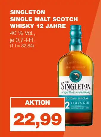 mein real SINGLETON SINGLE MALT SCOTCH WHISKY 12 JAHRE je 700 ml Angebot