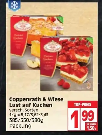 Edeka Coppenrath & Wiese lust auf kuchen 385-580g Angebot