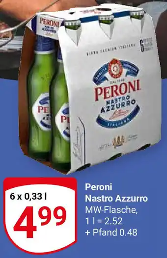 Globus Peroni Nastro Azzurro 6x0,33 L Angebot