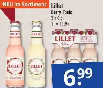 GetränkePartner Lillet Berry, Tonic 3x0,2 L Angebot