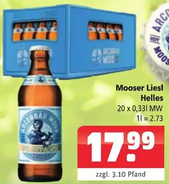 Getränkehaus Mooser Liesl Helles 20x0,33 L Angebot