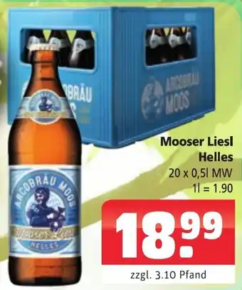 Getränkehaus Mooser Liesl Helles 20 x 0,5 L Angebot