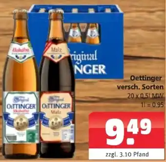 Getränkehaus Oettinger 20x0,5 L Angebot