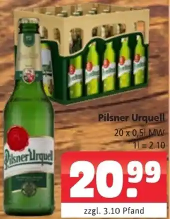 Getränkehaus Pilsner Urquell 20 x 0,5 L MW Angebot