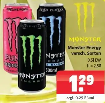 Getränkehaus Monster Energy 0,5 L Angebot