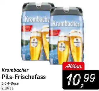 KONSUM Krombacher Pils-Frischefass 5,0-L-Dose Angebot