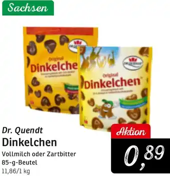 KONSUM Dr. Quendt Dinkelchen 85 g Beutel Angebot