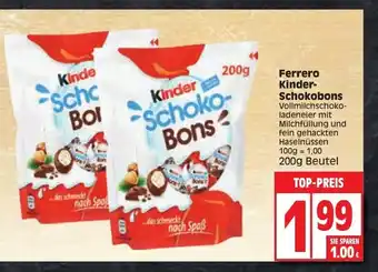 Edeka Ferrero Kinder Schokobons 200 g Beutel Angebot