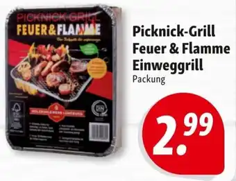 Nah & Frisch Picknick-Grill Feuer & Flamme Einweggrill Angebot