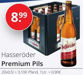 Sagasser Hasseröder Premium Pils 20x0,5 L Angebot