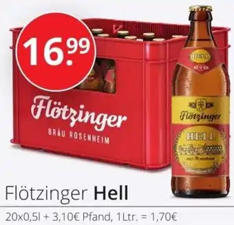 Sagasser Flötzinger Hell 20x0,5 L Angebot