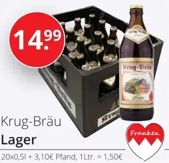 Sagasser Krug-Bräu Lager 20x0,5 L Angebot