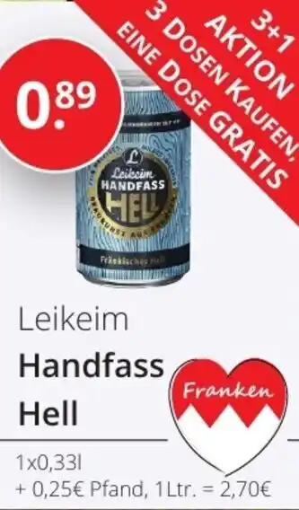 Sagasser Leikeim Handfass Hell 1x0,33 L Angebot