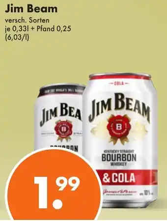 Trink und Spare Jim Beam 0,33 L Angebot