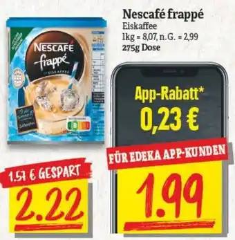 NP Discount Nescafé frappé Eiskaffee 275g Dose Angebot