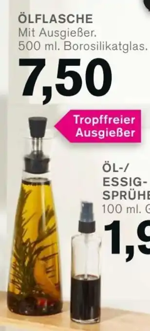 KODi ÖLFLASCHE Mit Ausgießer. 500 ml. Borosilikatglas. Angebot