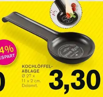 KODi KOCHLÖFFEL-ABLAGE Ø 27 x 11 x 2 cm. Dolomit. Angebot