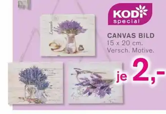 KODi KODI special CANVAS BILD 15 x 20 cm. Versch. Motive. Angebot