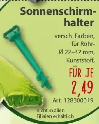 Sonderpreis Baumarkt Sonnenschirmhalter Angebot