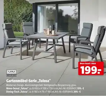 Hagebau Casaya Gartenmöbel-Serie ,,Tolosa" Angebot