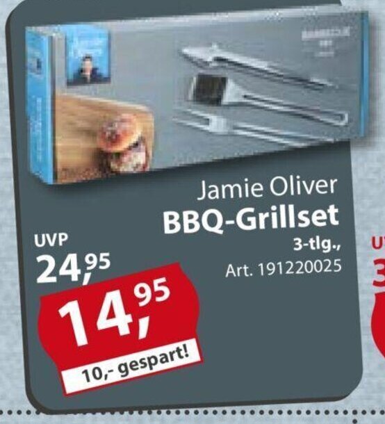 Jamie Oliver BBQGrillset 3tlg. Angebot bei Sonderpreis Baumarkt