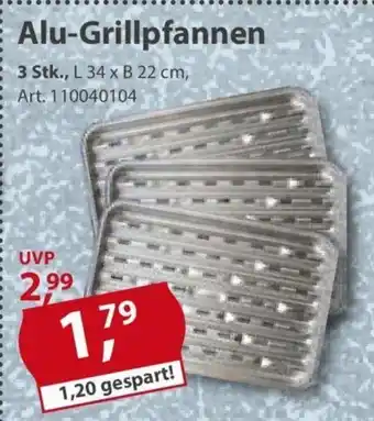 Sonderpreis Baumarkt Alu-Grillpfannen Angebot