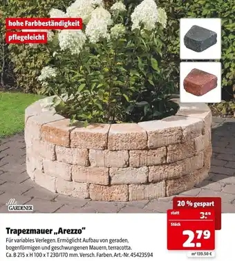 Hagebau Mr. GARDENER Trapezmauer,,Arezzo" Angebot