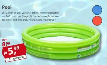 Sonderpreis Baumarkt Pool Ø 122 x H 25 cm Angebot