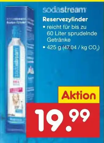 Netto Marken-Discount Sodastream Reservezylinder Angebot