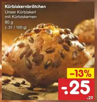 Netto Marken-Discount Kürbiskernbrötchen 80g Angebot