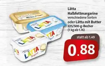 Markant Lätta Halbfettmargarine Verschiedene Sorten oder Lätta mit Butter Angebot