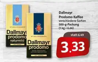 Markant Dallmayr Prodomo Kaffee Angebot