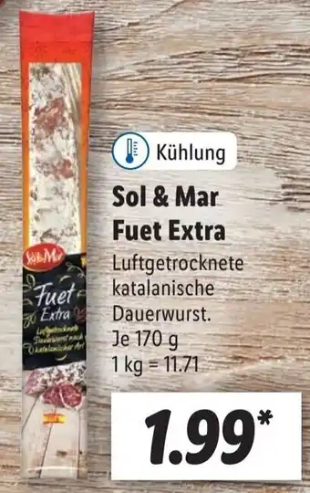 Lidl Sol & Mar Fuet Extra 170 g Angebot