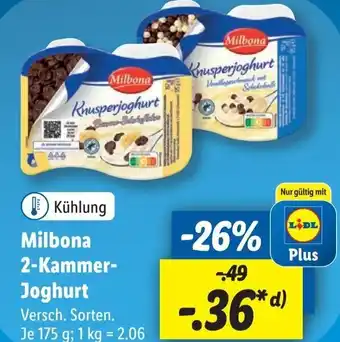 Lidl Milbona 2-Kammer-Joghurt 175 g Angebot