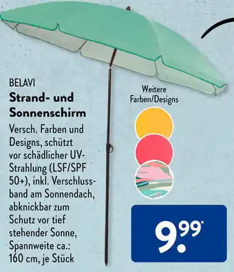 Aldi Süd BELAVI Strand- und Sonnenschirm Angebot