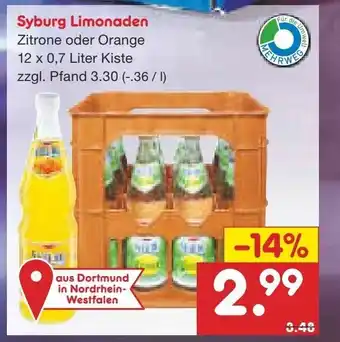 Netto Marken-Discount Symburg Limonaden 12x0,7L Angebot