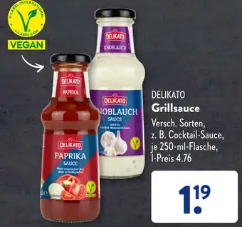 Aldi Süd DELIKATO Grillsauce 250 ml Flasche Angebot