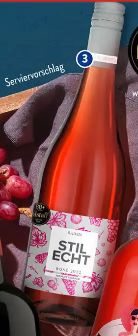 Aldi Süd STILECHT 2022 Rosé QbA 0 75 L Flasche Angebot