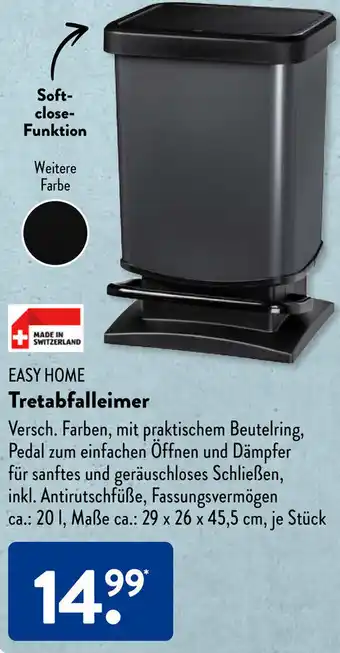 Aldi Süd EASY HOME Tretabfalleimer Angebot