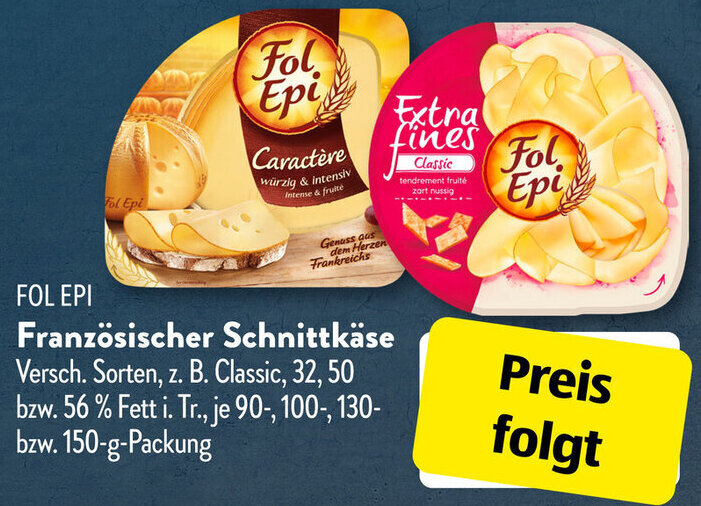 Aldi Süd FOL EPI Französischer Schnittkäse Angebot