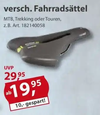 Sonderpreis Baumarkt versch. Fahrradsättel Angebot