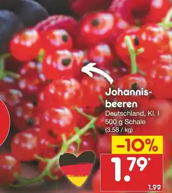 Netto Marken-Discount Johannisbeeren  500g Angebot