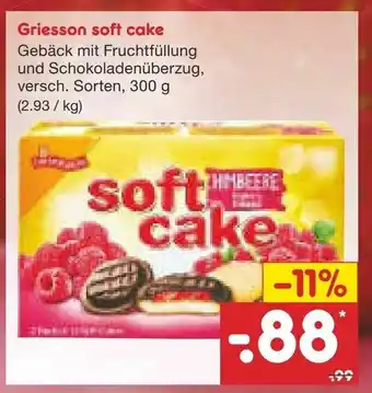 Netto Marken-Discount Griesson Soft Cake 300g Angebot