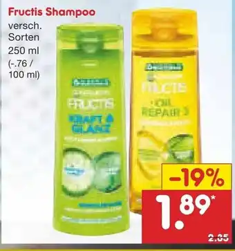 Netto Marken-Discount Fructis Shampoo 250ml Angebot