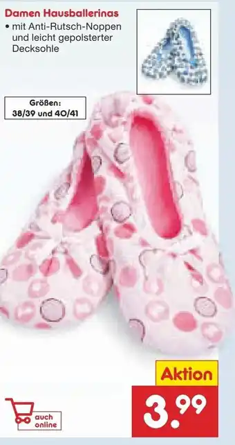 Netto Marken-Discount Damen Hausballerinas Angebot